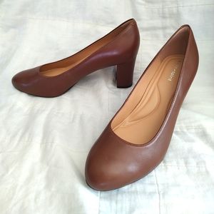 Brown Leather Pumps Easy Spirit